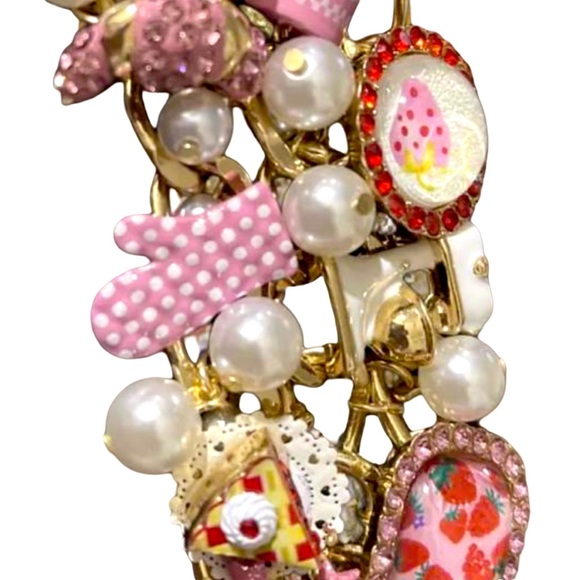 Betsey Johnson NWT Baby Cakes Kitchen Accessories Multi Colored Bracelet (J031) - Picture 7 of 8